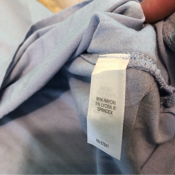 NWT J Jill Wearever Collection Rayon Spandex Stretchy Tank Size Large Hydrangea - Picture 6 of 8